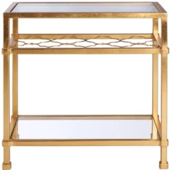 Hanzel Gold Leaf Glass Side Table - Gold - Safavieh 16 Hanzel Gold Leaf Glass Side Table - Gold - Safavieh -Homcom Furniture Shop GUEST 6b0c18ea 7470 4e04 8c1e 83e8d64bbab6