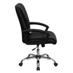 Flash Furniture Mid-Back Black LeatherSoft Swivel Manager's Office Chair With Arms -Homcom Furniture Shop GUEST 6b2558ed 683e 4a4e a9f2 78f6e18970dc