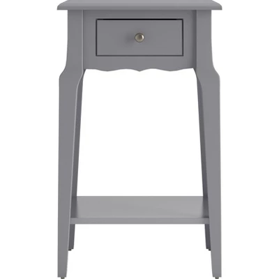 Hale 1 Drawer Wood Storage End Table Gray - Inspire Q 4 Hale 1 Drawer Wood Storage End Table Gray - Inspire Q - Image 2