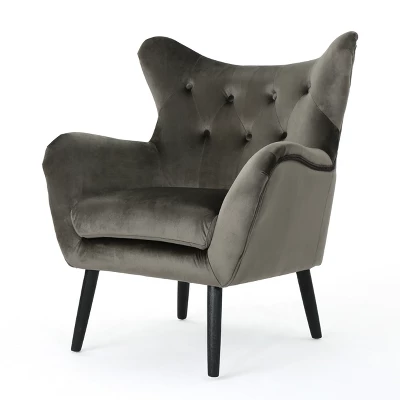 Alyssa New Velvet Armchair - Christopher Knight Home 13 Alyssa New Velvet Armchair - Christopher Knight Home - Image 11