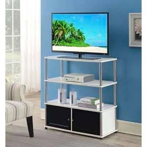 Highboy TV Stand For TVs Up To 40" Doors - Breighton Home 4 Highboy TV Stand For TVs Up To 40" Doors - Breighton Home - Image 2