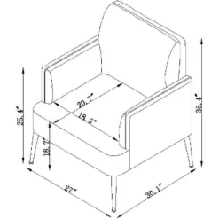 Set Of 2 Rosa Transitional Comfy Living Room Armchair With Metal Legs | ARTFUL LIVING DESIGN -Homcom Furniture Shop GUEST 6d67c363 f4a6 41b6 ba3c a289224edb36