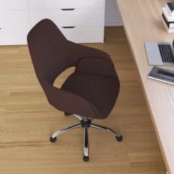 Merrick Lane Office Chair Ergonomic Executive Mid-Back Design With 360° Swivel And Height Adjustment -Homcom Furniture Shop GUEST 6de36174 bb0b 4abd b554 c5d7931f54b9