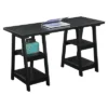Designs2Go Double Trestle Desk With Shelves - Breighton Home -Homcom Furniture Shop GUEST 6e610c67 0bb2 442e b16a 89100d5b9421