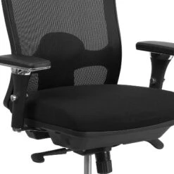 Emma And Oliver 24/7 350 Lb. Big & Tall Black Mesh Synchro-Tilt Swivel Ergonomic Office Chair -Homcom Furniture Shop GUEST 6f436b6e 05c0 4746 809a 4cbc17058c9b