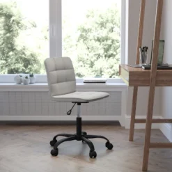 Emma And Oliver Home Office Armless Task Office Chair With Tufted Back/Seat -Homcom Furniture Shop GUEST 6f50acd7 69af 4aef a2ea 0e9a84a37f38