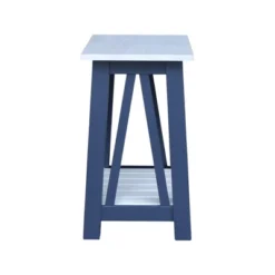 Surrey Side Table Blue/Antique Chalk - International Concepts -Homcom Furniture Shop GUEST 6f725990 0d06 4649 99b5 39151f02b4c5