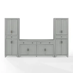 3pc Tara Entertainment Set With Closed Storage Distressed Gray - Crosley 17 3pc Tara Entertainment Set With Closed Storage Distressed Gray - Crosley -Homcom Furniture Shop GUEST 701ed3df 544b 4fd6 a6bf ab62fb94099f