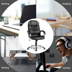 Costway Ergonomic Office Task Chair High Back Leather Swivel -Homcom Furniture Shop GUEST 70b2224d 0f17 4ffa ad24 ea9194b06bca