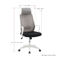 Workspace Mesh Back Office Chair - CorLiving -Homcom Furniture Shop GUEST 70ce14c5 8c03 41a0 86b4 85b548bb2df8