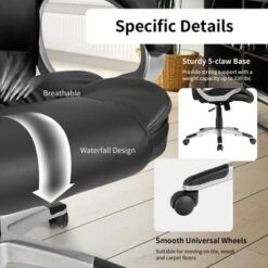 Costway Ergonomic Office Task Chair High Back Leather Swivel -Homcom Furniture Shop GUEST 71dfb5ca 7cf8 47f3 b60d e7f7c84fa682