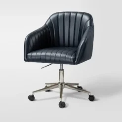 Luca Vegan Leather Height-adjustable Ergonomic Office Chair With Elegant Channel Design Task Chair| ARTFUL LIVING DESIGN -Homcom Furniture Shop GUEST 723d5c99 4027 43c6 8dab 5704e39e708c