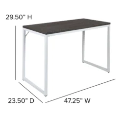 Emma And Oliver Industrial Modern Desk-47"L Commercial Grade Home Office Desk -Homcom Furniture Shop GUEST 73024869 aebf 466a b8e6 bc9234043c70