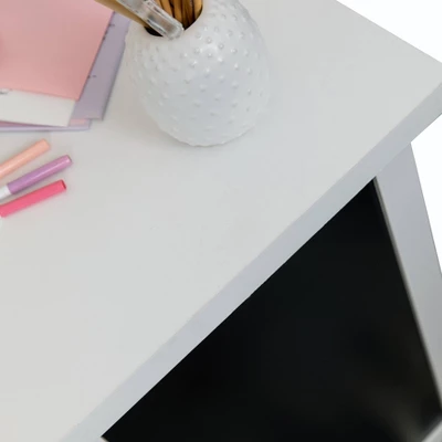Wall Mount Folding Desk Cabinet With Blackboard White - Danya B. 19 Wall Mount Folding Desk Cabinet With Blackboard White - Danya B. - Image 17