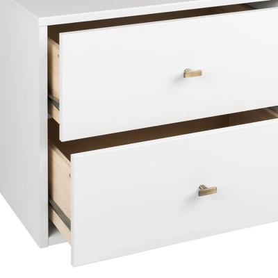 Floating 4 Drawers Dresser White - Prepac 11 Floating 4 Drawers Dresser White - Prepac - Image 9