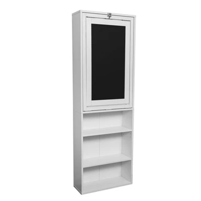 Wall Mount Folding Desk Cabinet With Blackboard White - Danya B. 8 Wall Mount Folding Desk Cabinet With Blackboard White - Danya B. - Image 6