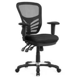 Costway Mesh Office Chair 3-Paddle Computer Desk Chair W/ Adjustable Seat -Homcom Furniture Shop GUEST 78955b2c 9fce 45ba 98d2 223aae4c3568