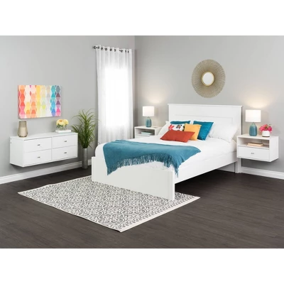 Floating 4 Drawers Dresser White - Prepac 14 Floating 4 Drawers Dresser White - Prepac - Image 12