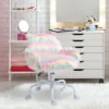 HOMCOM Fluffy Unicorn Office Chair With Mid-Back And Armrest Support, 5 Star Swivel Wheel White Base, Rainbow -Homcom Furniture Shop GUEST 79cd22f0 1cb3 4395 ab5e b343a5a79718