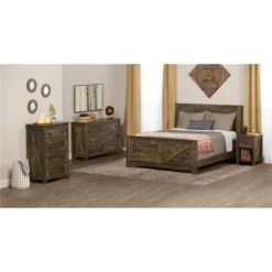 Brookside 4 Drawer Dresser Rustic - Room & Joy -Homcom Furniture Shop GUEST 79e88821 a686 4604 9749 b8a688302bbe