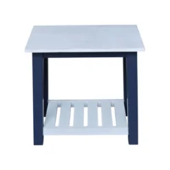 Surrey Side Table Blue/Antique Chalk - International Concepts -Homcom Furniture Shop GUEST 7a936887 3d8e 4857 b414 2b9cb6e1b474