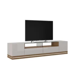 85.43" Vanderbilt TV Stand For TVs Up To 70" Off White/Maple Cream - Manhattan Comfort -Homcom Furniture Shop GUEST 7ab8b040 060d 4852 8a08 b057e5141014