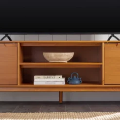 Solid Wood Mid-Century Modern TV Stand For TVs Up To 80" - Saracina Home 29 Solid Wood Mid-Century Modern TV Stand For TVs Up To 80" - Saracina Home -Homcom Furniture Shop GUEST 7b8f78dc b7ab 4f0a bbb2 79db23e31b3a