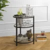 22' Triple Shelf Metal Side Table In Black - Henn&Hart -Homcom Furniture Shop GUEST 7ba1d604 ca99 4422 a2f6 5a8ce5ed3d59