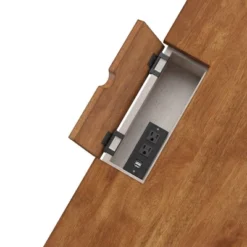 Ivalyn 1 Drawer Desk With Charging Station Antique White - Inspire Q -Homcom Furniture Shop GUEST 7f0eed0d 546b 41a0 ab86 c155dd1edae3