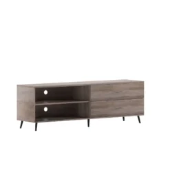 65" June Mid-Century Modern TV Stand For TVs Up To 65" With Adjustable Shelf Walnut - Taylor & Logan -Homcom Furniture Shop GUEST 7f9d2a33 bc09 43a8 849b 62a37c3d83bc
