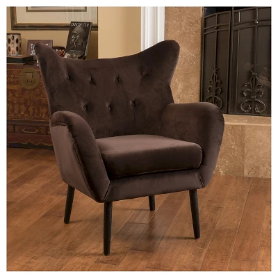 Alyssa New Velvet Armchair - Christopher Knight Home 3 Alyssa New Velvet Armchair - Christopher Knight Home