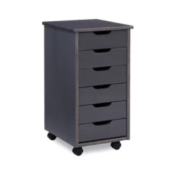 Cary 6 Drawer Rolling Storage Cart - Linon -Homcom Furniture Shop GUEST 7fe1534e 3c3f 4dcc a03a 5931ec636f72