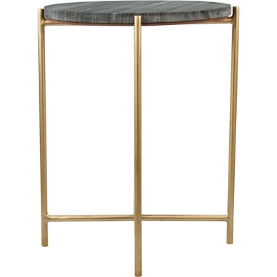 Antwohnette Side Table Marble Gray - ZM Home 3 Antwohnette Side Table Marble Gray - ZM Home