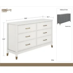 Westerleigh 6 Drawer Dresser - CosmoLiving By Cosmopolitan 21 Westerleigh 6 Drawer Dresser - CosmoLiving By Cosmopolitan -Homcom Furniture Shop GUEST 82109f33 6096 4720 8ef1 2d93c07ba880