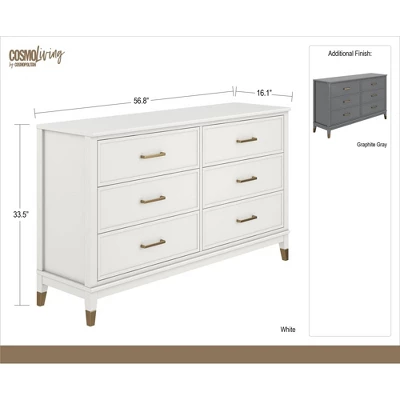 Westerleigh 6 Drawer Dresser - CosmoLiving By Cosmopolitan 9 Westerleigh 6 Drawer Dresser - CosmoLiving By Cosmopolitan - Image 7