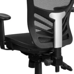 Flash Furniture Mid-Back Transparent Black Mesh Multifunction Executive Swivel Ergonomic Office Chair With Adjustable Arms -Homcom Furniture Shop GUEST 834c54a9 e377 479f 9ec0 1e881d5c54ce