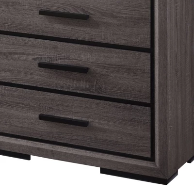 Flemming 5 Drawer Chest Gray - MiBasics 4 Flemming 5 Drawer Chest Gray - MiBasics - Image 2