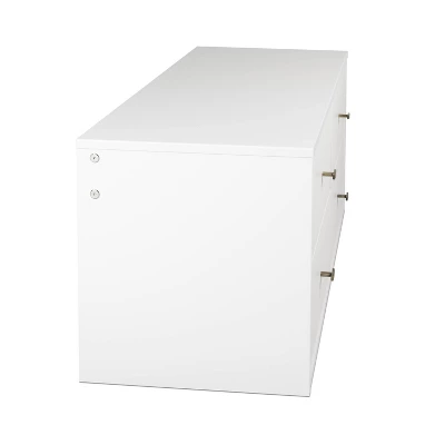 Floating 4 Drawers Dresser White - Prepac 6 Floating 4 Drawers Dresser White - Prepac - Image 4