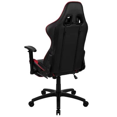 BlackArc Faux Leather Reclining Gaming Chair - Height Adjustable Pivot Arms, Pull-Out Footrest, Headrest & Lumbar Pillows 6 BlackArc Faux Leather Reclining Gaming Chair - Height Adjustable Pivot Arms, Pull-Out Footrest, Headrest & Lumbar Pillows - Image 4