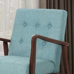 Marcola Mid Century Modern Upholstered Wood Framed Club Chair - Christopher Knight Home -Homcom Furniture Shop GUEST 83f0e230 1b7e 4c54 9fd9 b8f646154615