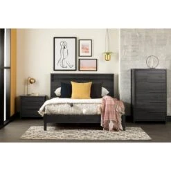 Tao 5-Drawer Chest Gray Oak - South Shore