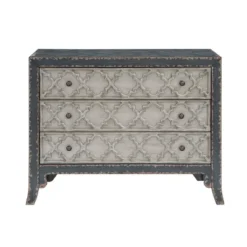 Lucky Springs 3 Drawer Chest Blue - Treasure Trove Accents