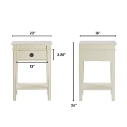 Westport Side Table Antique White - Finch -Homcom Furniture Shop GUEST 85dcc231 d0ac 446a a4f3 9ec8ca9c31f2