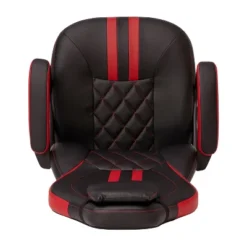 BlackArc High Back Gaming Chair With Red And Black Faux Leather Upholstery, Adjustable Swivel Seat And Padded Flip-Up Arms -Homcom Furniture Shop GUEST 87688f2e 210f 4e4f 9996 e6787f8a63a1