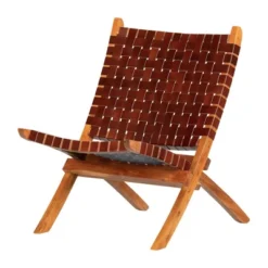 Balka Woven Leather Lounge Chair - South Shore -Homcom Furniture Shop GUEST 878dd18d b5d1 4bc0 ae86 d43fd48d2e76