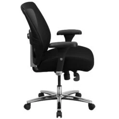 Flash Furniture HERCULES Series 24/7 Intensive Use Big & Tall 500 Lb. Rated Black Mesh Executive Ergonomic Office Chair With Ratchet Back -Homcom Furniture Shop GUEST 87b161a4 351b 4568 8e22 cbd6a3f069ef