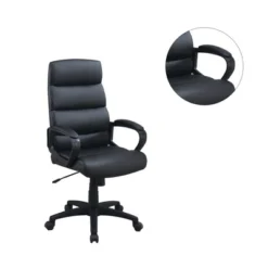 Simple Relax High-Back Adjustable Height Office Chair In Black -Homcom Furniture Shop GUEST 8809145a b416 4b84 9448 ce6d9e12f65e