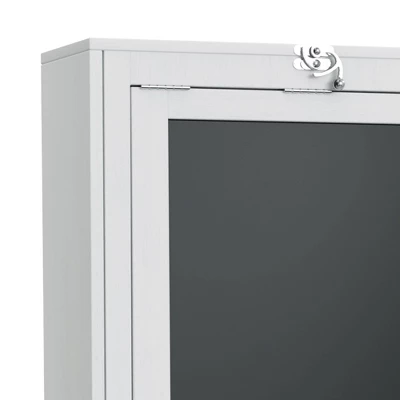 Wall Mount Folding Desk Cabinet With Blackboard White - Danya B. 13 Wall Mount Folding Desk Cabinet With Blackboard White - Danya B. - Image 11