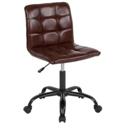 Emma And Oliver Home Office Armless Task Office Chair With Tufted Back/Seat -Homcom Furniture Shop GUEST 88ce647d 6687 421b 9313 9bbca6fe84a9