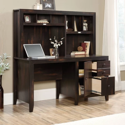 Dakota Pass Computer Desk With Hutch Light Brown - Sauder 4 Dakota Pass Computer Desk With Hutch Light Brown - Sauder - Image 2